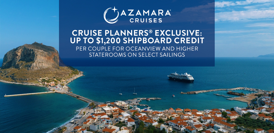 Azamara Exclusive Onboard Credit + Wave Offer